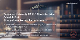 Bangalore University BALLB Semester Schedule Out @bangaloreuniversity.karnataka.gov.in, Check Complete Schedule Here